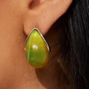 Juliet by crystal avenue Olive Marble Teardrop Earrings